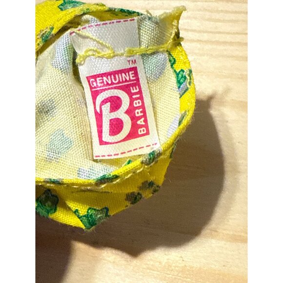 Vintage Barbie Kelly Yellow Frog Print Dress - Picture 2 of 7